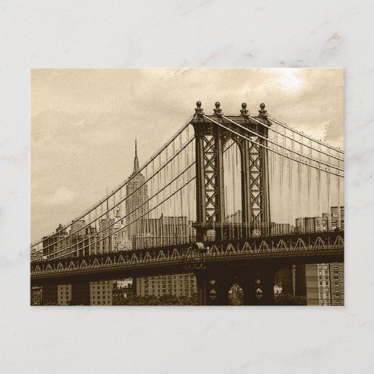 Manhattan Bridge Briefkaart (Voorkant)