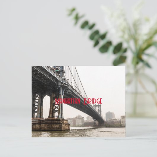 Manhattan Bridge Briefkaart (Staand voorkant)