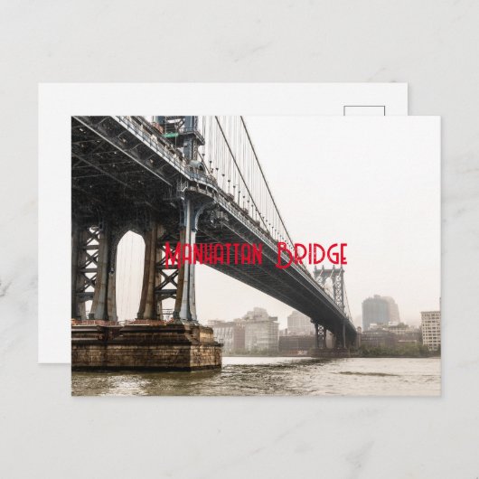 Manhattan Bridge Briefkaart (Voorkant / Achterkant)