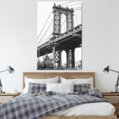 Manhattan Bridge Canvas Afdruk (Insitu (Slaapkamer))
