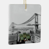 Manhattan Bridge Catharine Ferry New York Keramisch Ornament (Rechts)
