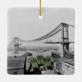 Manhattan Bridge Catharine Ferry New York Keramisch Ornament (Achterkant)
