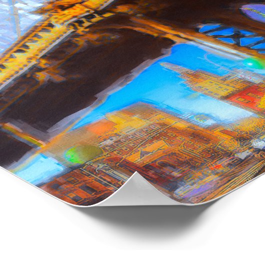 Manhattan-bridge collage poster (Hoek)