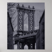 Manhattan Bridge, Dumbo, Brooklyn NYC Foto Poster (Voorkant)