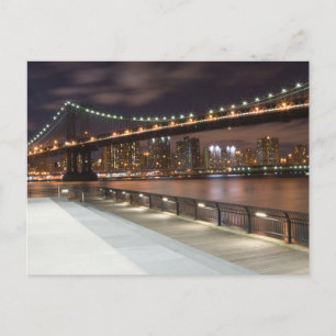 Manhattan Bridge en NYC Skyline Briefkaart