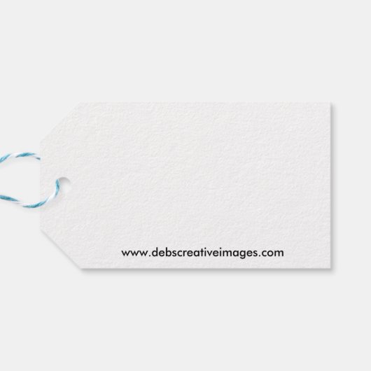 Manhattan Bridge en NYC Skyline Cadeaulabel (Achterkant Horizontaal)