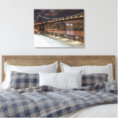 Manhattan Bridge en NYC Skyline Canvas Afdruk (Insitu (Slaapkamer))