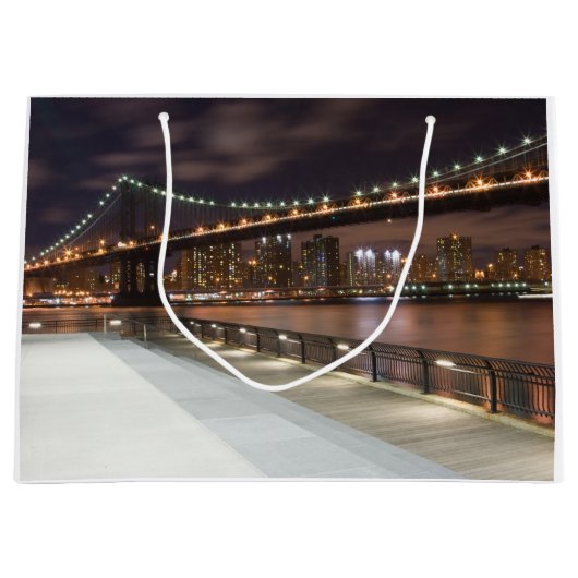 Manhattan Bridge en NYC Skyline Groot Cadeauzakje (Voorkant)