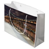 Manhattan Bridge en NYC Skyline Groot Cadeauzakje (Achterkant Gekanteld)