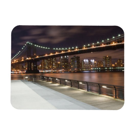 Manhattan Bridge en NYC Skyline Magneet (Horizontaal)