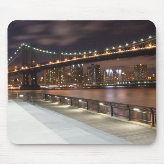 Manhattan Bridge en NYC Skyline Muismat (Voorkant)