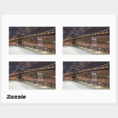 Manhattan Bridge en NYC Skyline Rechthoekige Sticker (Vel)