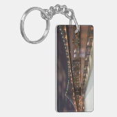 Manhattan Bridge en NYC Skyline Sleutelhanger (Voorkant Links)