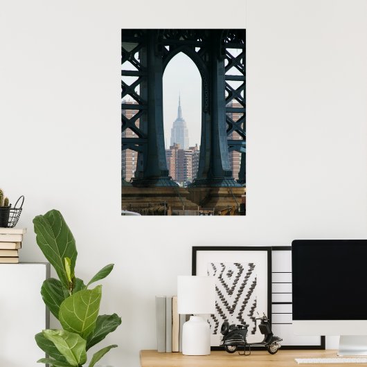 Manhattan Bridge ESB Poster (Thuiskantoor)