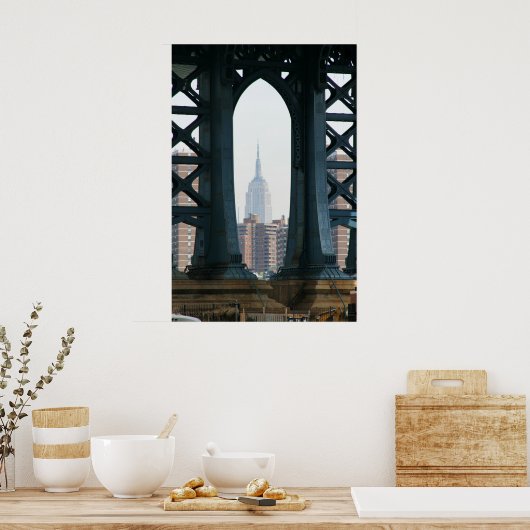 Manhattan Bridge ESB Poster (Keuken)