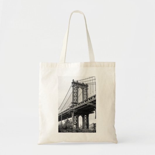 Manhattan Bridge in zwart-wit Tote Bag (Voorkant)
