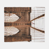 MANHATTAN BRIDGE NEW YORK FLEECE DEKEN (Voorkant (Horizontaal))
