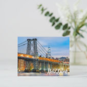 Manhattan Bridge, New York, USA Briefkaart (Staand voorkant)