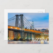 Manhattan Bridge, New York, USA Briefkaart (Voorkant / Achterkant)