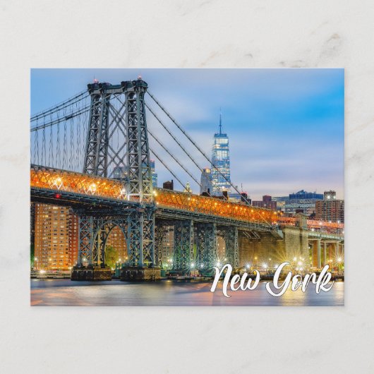 Manhattan Bridge, New York, USA Briefkaart (Voorkant)