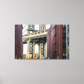 Manhattan Bridge op Sunset Canvas Afdruk (Voorkant)