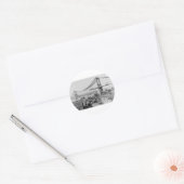 Manhattan Bridge Original Print Construction 1909 Ronde Sticker (Envelop)