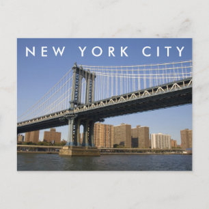 Manhattan Bridge over de East River   New York Cit Briefkaart