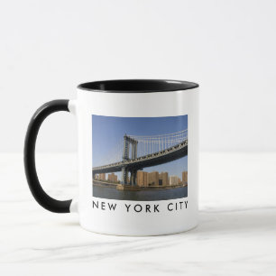 Manhattan Bridge over de East River New York Cit Mok
