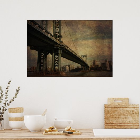 Manhattan Bridge Poster (Keuken)