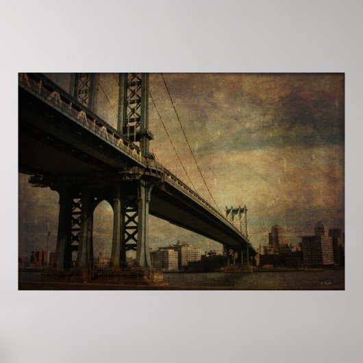  Manhattan Bridge Poster (Voorkant)