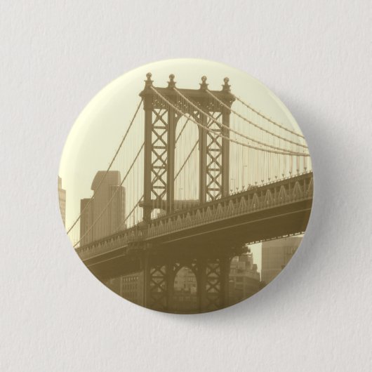 Manhattan Bridge Ronde Button 5,7 Cm (Voorkant)