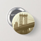 Manhattan Bridge Ronde Button 5,7 Cm (Voorkant /achterkant)