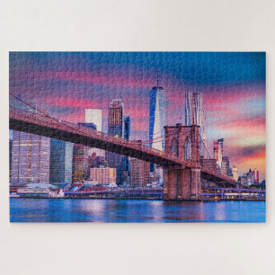 Manhattan Brooklyn Bridge New York Jigzaag Puzzle Legpuzzel