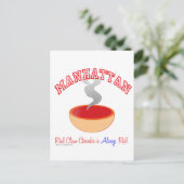 Manhattan Chowder War Briefkaart (Staand voorkant)