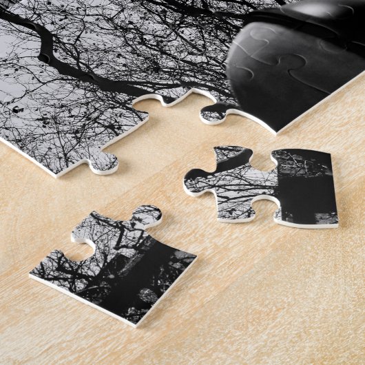 Manhattan Chrysler Building in Winter puzzle Legpuzzel (Zijkant)