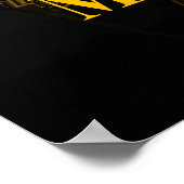 Manhattan City Map Gold NYC Urban Street Map Veren Poster (Hoek)