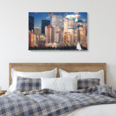 Manhattan Cityscape Canvas Afdruk (Insitu (Slaapkamer))
