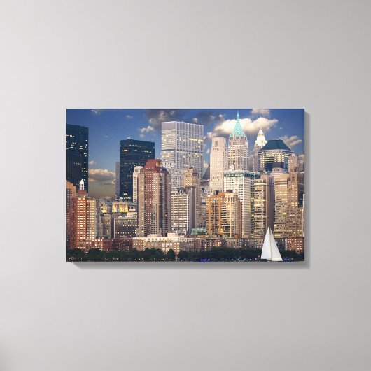 Manhattan Cityscape Canvas Afdruk (Voorkant)