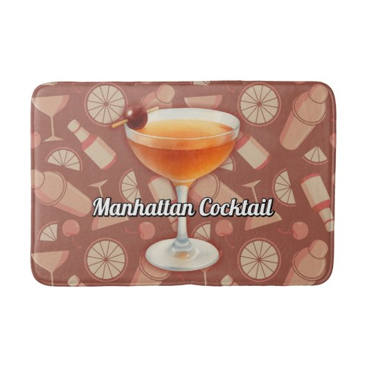Manhattan Cocktail Badmat (Voorkant)