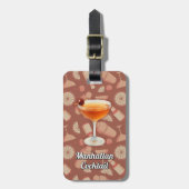 Manhattan Cocktail Bagagelabel (Voorkant verticaal)
