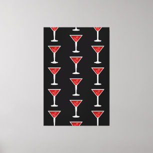 Manhattan Cocktail Barman Alcohol Drank Liefhebber Canvas Afdruk