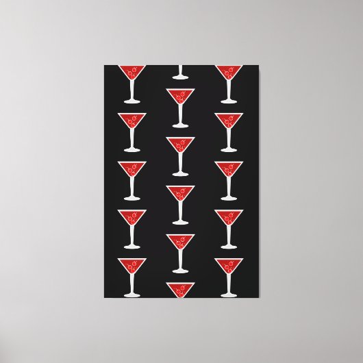Manhattan Cocktail Barman Alcohol Drank Liefhebber Canvas Afdruk (Voorkant)