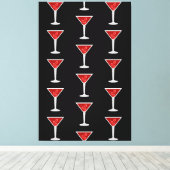 Manhattan Cocktail Barman Alcohol Drank Liefhebber Canvas Afdruk (Insitu (Houten vloer))
