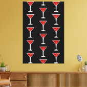 Manhattan Cocktail Barman Alcohol Drank Liefhebber Canvas Afdruk (Insitu (Woonkamer))