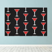 Manhattan Cocktail Barman Alcohol Drank Liefhebber Canvas Afdruk (Insitu (Houten vloer))