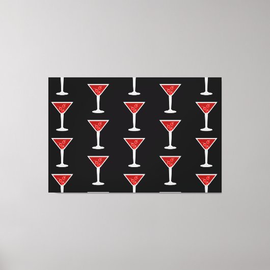 Manhattan Cocktail Barman Alcohol Drank Liefhebber Canvas Afdruk (Voorkant)