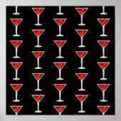 Manhattan Cocktail Barman Alcohol Drankliefhebbers Poster (Voorkant)