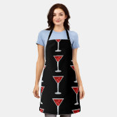 Manhattan Cocktail Barman Alcohol Drankliefhebbers Schort (Gedragen)