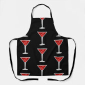 Manhattan Cocktail Barman Alcohol Drankliefhebbers Schort (Voorkant)