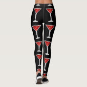 Manhattan Cocktail Bartender Alcohol Liquor Lovers Leggings (Achterkant)